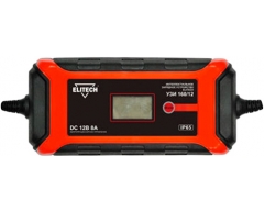 Зарядное устройство Elitech УЗИ 160/12, AGM/GEL/WET Тип аккмуляторов, 220 Напряжение сети, 12 Напряжения заряда