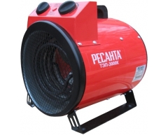 Тепловая пушка электрическая Ресанта ТЭП 3000 К, 3.0 кВт, 300 м3/ч