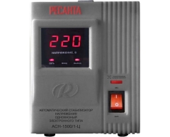 Стабилизатор напряжения электронный Ресанта АСН 1500 1-Ц, напольный Тип установки, 1.5 Максимальная мощность, 140-260 Диапазон стабилизации, 220 Выходное напряжение
