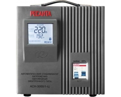 Стабилизатор напряжения электронный Ресанта АСН 3000 1-Ц, напольный Тип установки, 3.0 Максимальная мощность, 140-260 Диапазон стабилизации, 220 Выходное напряжение