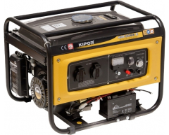 Бензиновый генератор Kipor KGE 2500 E, 230 В, 2.0 кВт