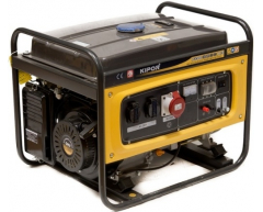 Бензиновый генератор Kipor KGE 6500 X3, 400/230 В, 5.6 кВт