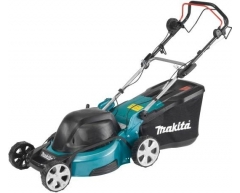 Газонокосилка электрическая Makita ELM 4612, несамоходная, 46 см, есть, есть, 60 л, электрический