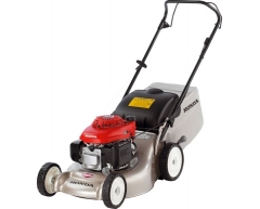 Газонокосилка бензиновая Honda HRG 466 PKE, несамоходная Тип передвижения, 46 см, нет Боковой выброс, опция Мульчирование, 55 л, Honda Модель двигателя