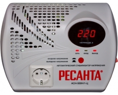 Стабилизатор напряжения электронный Ресанта АСН 500 Н 1-Ц, настенный Тип установки, 0.5 Максимальная мощность, 140-260 Диапазон стабилизации, 220 Выходное напряжение