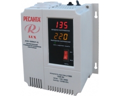 Стабилизатор напряжения электронный Ресанта АСН 1500 Н 1-Ц Lux, настенный Тип установки, 1.5 Максимальная мощность, 140-260 Диапазон стабилизации, 220 Выходное напряжение