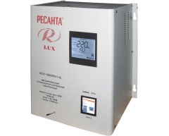 Стабилизатор напряжения электронный Ресанта АСН 10000 Н 1-Ц Lux, настенный Тип установки, 10 Максимальная мощность, 140-260 Диапазон стабилизации, 220 Выходное напряжение