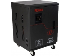 Стабилизатор напряжения электронный Ресанта СПН 17000, напольный Тип установки, 17 Максимальная мощность, 90-260 Диапазон стабилизации, 220 Выходное напряжение