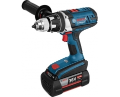 Аккумуляторная ударная дрель-шуруповерт Bosch GSB 36 VE-2-LI Professional, 100 max, 102 max, 16 max, Li-Ion Тип аккумулятора, 36 Напряжение аккумулятора, 4.0 Емкость аккумулятора