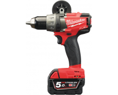Дрель-шуруповерт аккумуляторная Milwaukee M18 FDD-502X Fuel, 135 max, 50 max, 13 max, Li-Ion Тип аккумулятора, 18 Напряжение аккумулятора, 5.0 Емкость аккумулятора