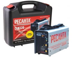Сварочный инвертор Ресанта САИ 220 в кейсе, 230 В, 4.9 кг, 10-220 А