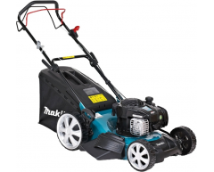 Газонокосилка бензиновая Makita PLM 4628 N, самоходная Тип передвижения, 46 см, есть Боковой выброс, есть Мульчирование, 60 л, B&S Модель двигателя