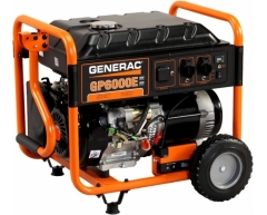 Бензиновый генератор Generac GP 6000 E, 230 В, 6.0 кВт