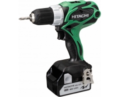 Дрель-шуруповерт аккумуляторная Hitachi DS 18 DSAL-TL, 52 max, 45 max, 13 max, Li-Ion Тип аккумулятора, 18 Напряжение аккумулятора, 3.0 Емкость аккумулятора