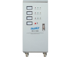 Стабилизатор напряжения электромеханический Rucelf SDV 3 15000, напольный Тип установки, 15 Максимальная мощность, 210-475 Диапазон стабилизации, 380 Выходное напряжение