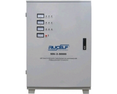 Стабилизатор напряжения электромеханический Rucelf SDV 3 90000, напольный Тип установки, 90 Максимальная мощность, 210-475 Диапазон стабилизации, 380 Выходное напряжение