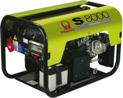 Бензиновый генератор Pramac S 8000 (3 фазы) + коннектор, 400/230 В, 5.6 кВт, 3.3 кВт