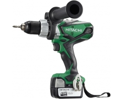 Дрель-шуруповерт аккумуляторная ударная Hitachi DV 14 DSDL, 82 max, 50 max, 13 max, Li-Ion Тип аккумулятора, 14.4 Напряжение аккумулятора, 4.0 Емкость аккумулятора