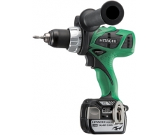 Дрель-шуруповерт аккумуляторная Hitachi DS 14 DBL, 54 max, 50 max, 13 max, Li-Ion Тип аккумулятора, 14.4 Напряжение аккумулятора, 3.0 Емкость аккумулятора