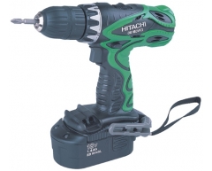 Дрель-шуруповерт аккумуляторная Hitachi DS 18 DVF3-TA, 45 max, 38 max, 13 max, NiCd Тип аккумулятора, 18 Напряжение аккумулятора, 1.5 Емкость аккумулятора