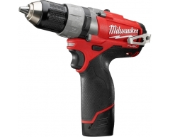 Дрель-шуруповерт аккумуляторная Milwaukee M12 CDD-202C Fuel, 37 max, 25 max, 13 max, Li-Ion Тип аккумулятора, 12 Напряжение аккумулятора, 2.0 Емкость аккумулятора