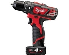 Дрель-шуруповерт аккумуляторная ударная Milwaukee M12 BPD-402С, 38 max, 22 max, 10 max, Li-Ion Тип аккумулятора, 12 Напряжение аккумулятора, 4.0 Емкость аккумулятора