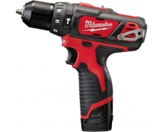 Дрель-шуруповерт аккумуляторная ударная Milwaukee M12 BPD-202С, 30 max, 22 max, 10 max, Li-Ion Тип аккумулятора, 12 Напряжение аккумулятора, 2.0 Емкость аккумулятора
