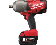 Гайковерт аккумуляторный импульсный Milwaukee M18 CHIWF12-502C Fuel, 950 max, квадрат Тип патрона, Li-Ion Тип аккумулятора, 18 Напряжение аккумулятора, 5.0 Емкость аккумулятора