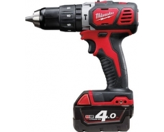 Дрель-шуруповерт аккумуляторная ударная Milwaukee M18 BPD-402C, 60 max, 38 max, 13 max, Li-Ion Тип аккумулятора, 18 Напряжение аккумулятора, 4.0 Емкость аккумулятора