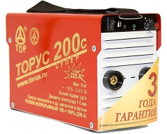 Сварочный инвертор Торус 200 С, 230 В, 5.1 кг, 20-220 А