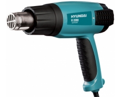 Фен строительный Hyundai H 2200, 50-600 Рабочая температура, 300-500 Поток воздуха, 0.8 Вес нетто, 2200 Мощность