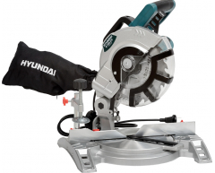 Торцовочная пила Hyundai M 1500-210, 210 мм, 55 мм, 120 мм, нет Лазерный указатель, нет Подсветка рабочей зоны, 1400 Вт