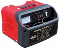 Зарядное устройство Elitech УЗ 15, 230 Напряжение сети, 12 Напряжение зарядки, 7.5 max