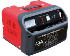 Зарядное устройство Elitech УЗ 30/20, 230 Напряжение сети, 12-24 Напряжение зарядки, 16 max