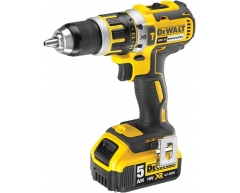 Дрель-шуруповерт аккумуляторная ударная DeWalt DCD 795 P2, 60 max, 38 max, 13 max, Li-Ion Тип аккумулятора, 18 Напряжение аккумулятора, 5.0 Емкость аккумулятора