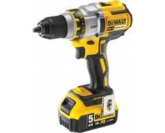 Дрель-шуруповерт аккумуляторная DeWalt DCD 990 P2, 80 max, 50 max, 13 max, Li-Ion Тип аккумулятора, 18 Напряжение аккумулятора, 5.0 Емкость аккумулятора