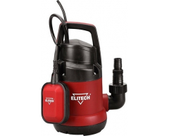 Насос дренажный Elitech НПД 400, чистая Назначение насоса, 120 л/мин, 7 м, 400 Вт
