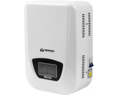 Стабилизатор напряжения электронный Daewoo DW-TM 5 KVA, настенный Тип установки, 5.0 Максимальная мощность, 140-270 Диапазон стабилизации, 220 Выходное напряжение