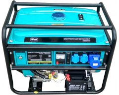 Бензиновый генератор Wert G 8000 ED, 230 В, 6.0 кВт