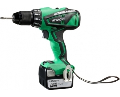 Дрель-шуруповерт аккумуляторная ударная Hitachi DV 14 DBEL-RJ, 44 max, Li-Ion Тип аккумулятора, 14.4 Напряжение аккумулятора, 5.0 Емкость аккумулятора