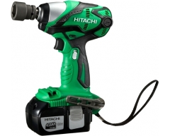 Гайковерт аккумуляторный ударный Hitachi WR 18 DL2, 255 max, квадрат Тип патрона, Li-Ion Тип аккумулятора, 18 Напряжение аккумулятора, 4.0 Емкость аккумулятора