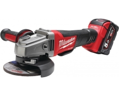 Шлифмашина аккумуляторная угловая Milwaukee M18 CAG125XPD-502X Fuel, 125, Li-Ion, 18, 5.0