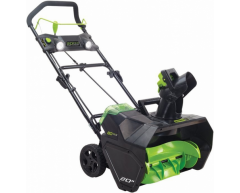 Снегоуборочная машина аккумуляторная Greenworks GD 80 SB, 51 Ширина захвата, 25 Высота захвата, Li-Ion Тип аккумулятора, 80 Напряжение аккумулятора, 2.0 Емкость аккумулятора