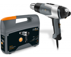Фен строительный Steinel HG 2320 E в кейсе, 80-650 Рабочая температура, 150-500 Поток воздуха, 1.05 Вес нетто, 2300 Мощность