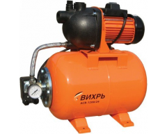 Насосная станция Вихрь АСВ 1200/24, чистая Назначение насоса, 70 л/мин, 40 м, 24 л, 1200 Вт