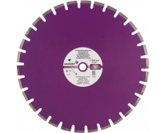 Диск алмазный по бетону 800 мм, мокрая Тип резки, 800 Диаметр диска, 25.4 Посадочный диаметр, 4.5 Толщина алмазного слоя, 12 Высота алмазного слоя