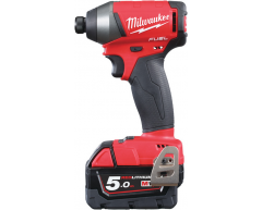 Шуруповерт аккумуляторный импульсный Milwaukee M18 FID-502X Fuel, 203 max, шестигранник Тип патрона, Li-Ion Тип аккумулятора, 18 Напряжение аккумулятора, 5.0 Емкость аккумулятора