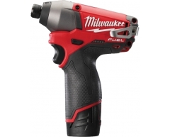 Шуруповерт аккумуляторный импульсный Milwaukee M12 CID-202C Fuel, 135 max, шестигранник Тип патрона, Li-Ion Тип аккумулятора, 12 Напряжение аккумулятора, 2.0 Емкость аккумулятора