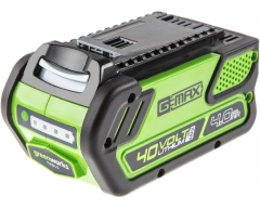 Аккумулятор Greenworks G 40 B4, Li-Ion Тип аккумулятора, 40 Напряжение аккумулятора, 4.0 Емкость аккумулятора