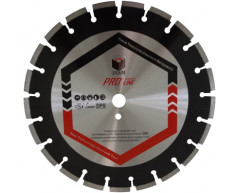 Диск алмазный по асфальту Diam Pro Line 030631, сухая Тип резки, 400 Диаметр диска, 25.4 Посадочный диаметр, 3.2 Толщина алмазного слоя, 10 Высота алмазного слоя